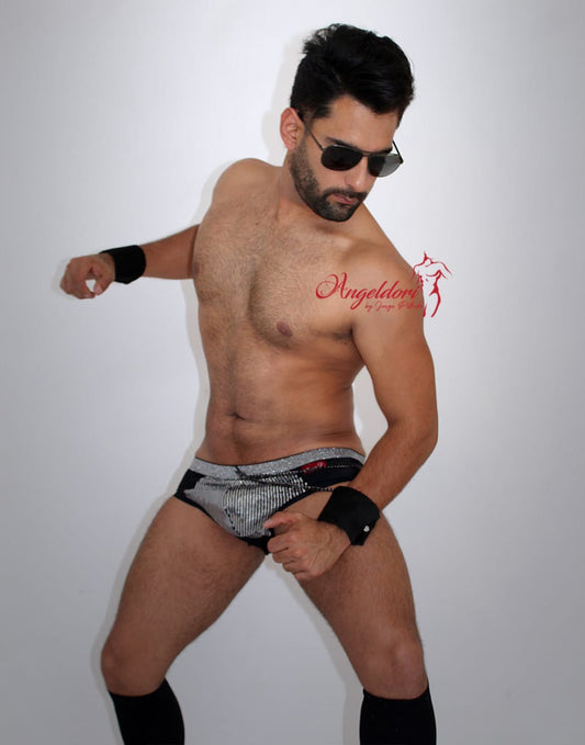 Brief Negro con Lentejuela