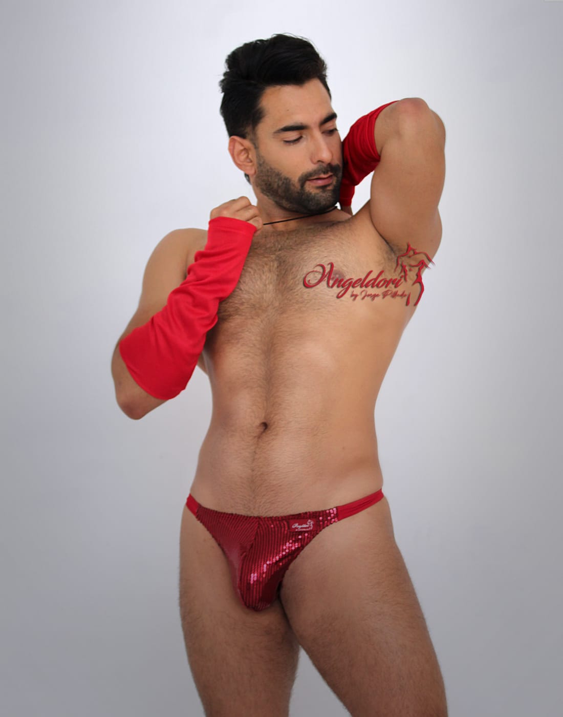 Tanga Roja con Lentejuela