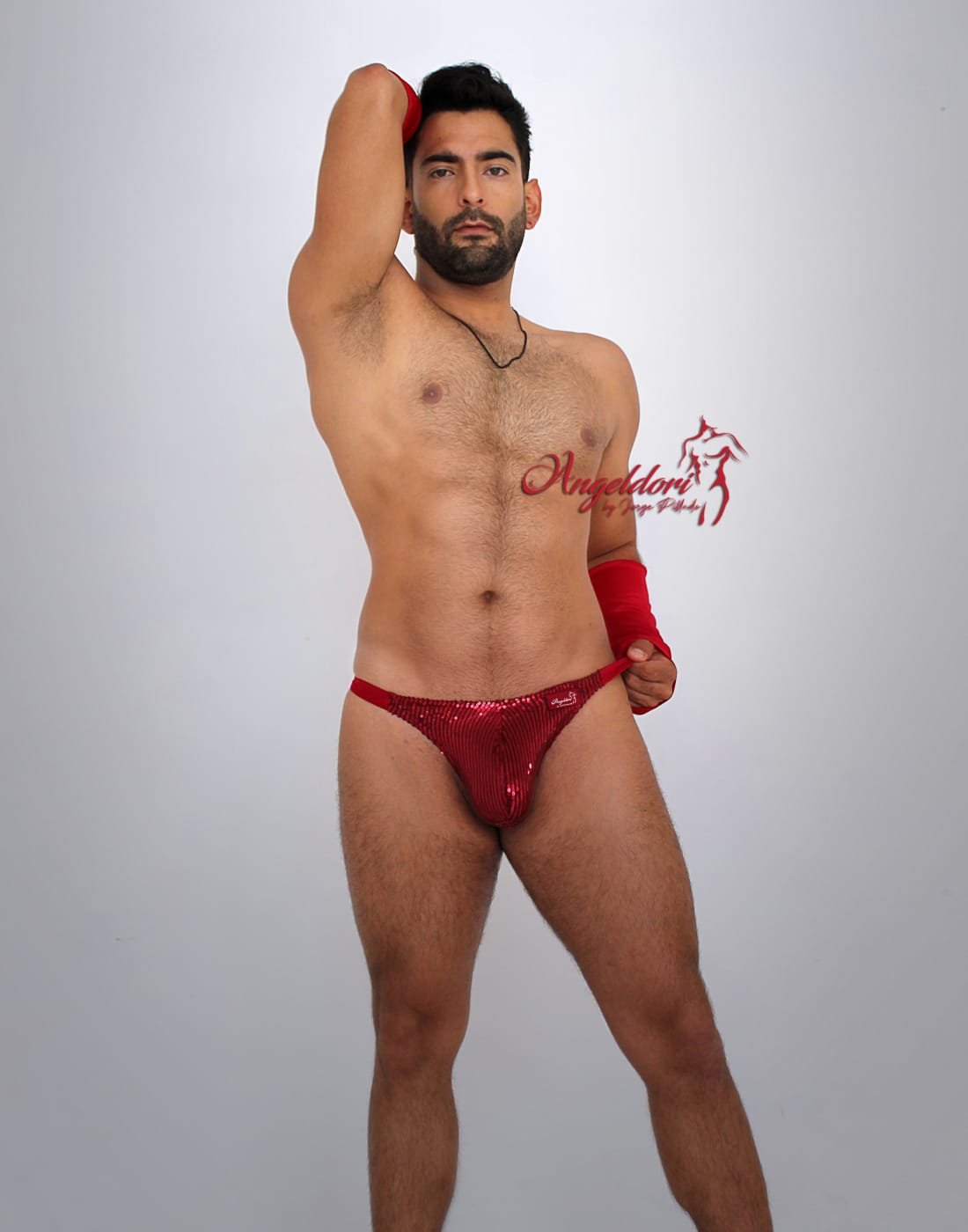 Tanga Roja con Lentejuela
