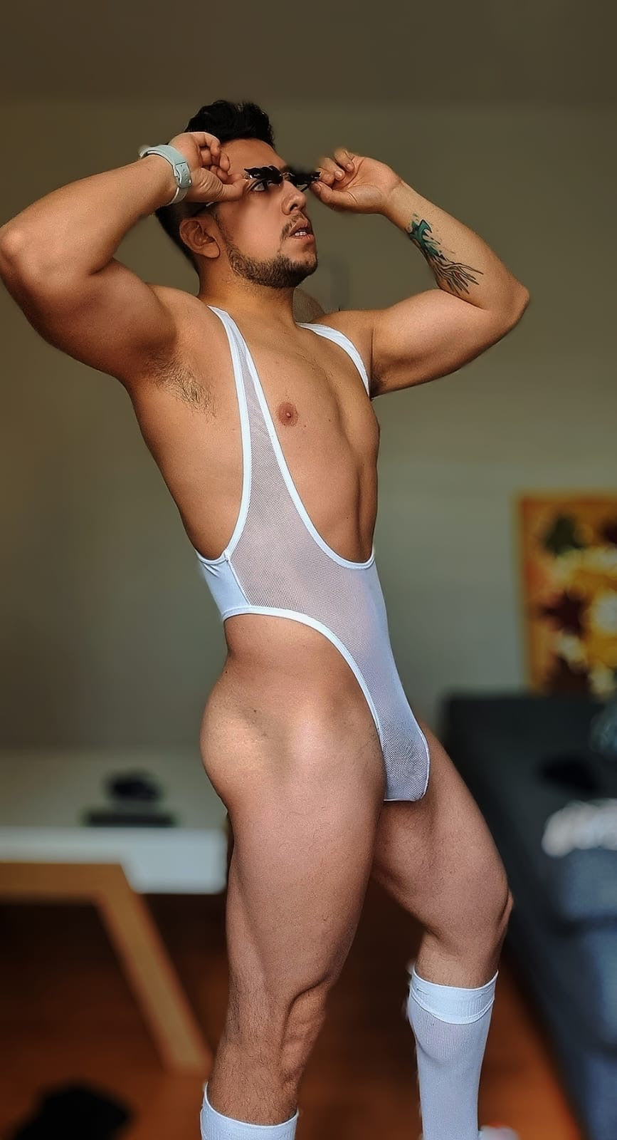 Body Sling Mesh Blanco